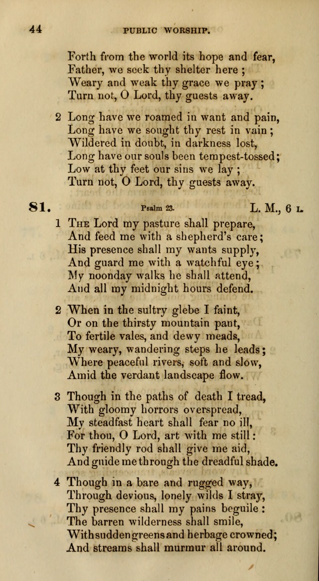 Songs for the Sanctuary; or, Psalms and Hymns for Christian Worship (Words only) page 44