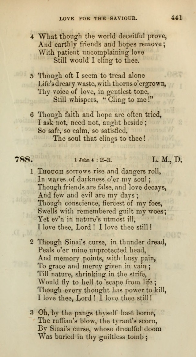 Songs for the Sanctuary; or, Psalms and Hymns for Christian Worship (Words only) page 441