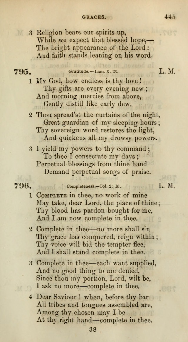 Songs for the Sanctuary; or, Psalms and Hymns for Christian Worship (Words only) page 445