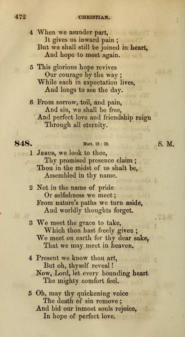 Songs for the Sanctuary; or, Psalms and Hymns for Christian Worship (Words only) page 472