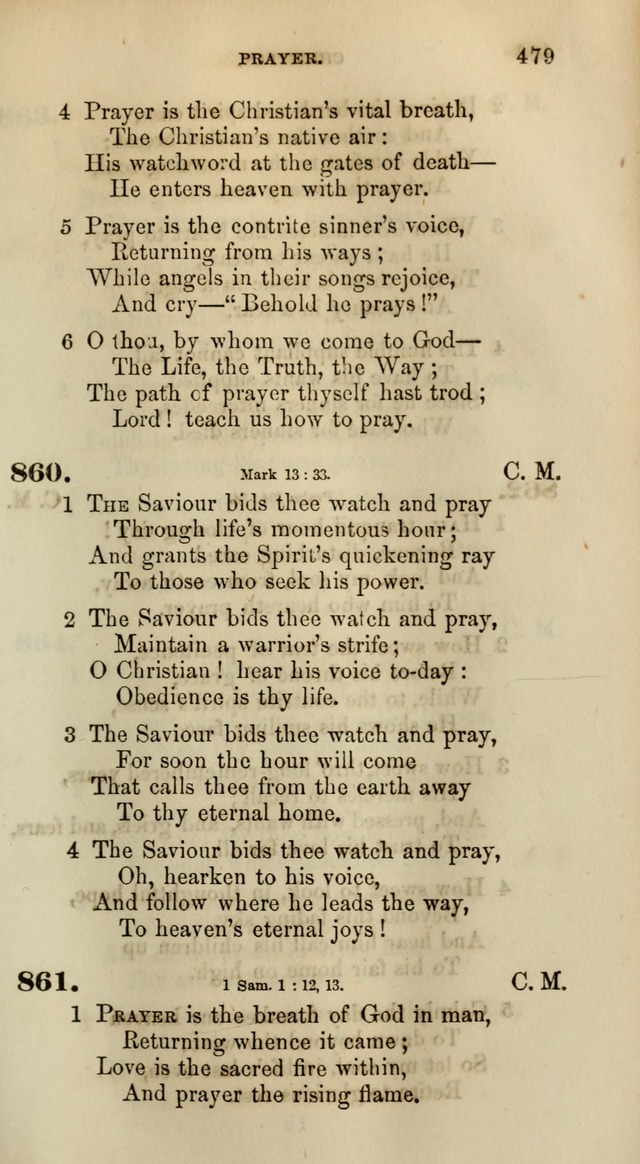 Songs for the Sanctuary; or, Psalms and Hymns for Christian Worship (Words only) page 479