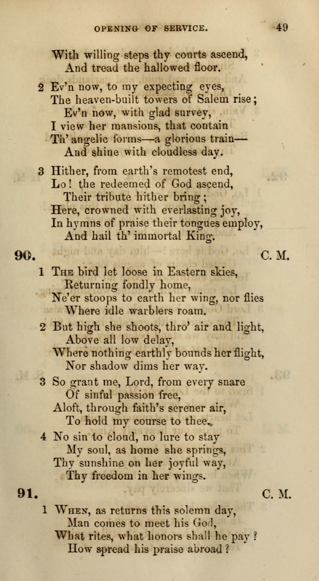 Songs for the Sanctuary; or, Psalms and Hymns for Christian Worship (Words only) page 49