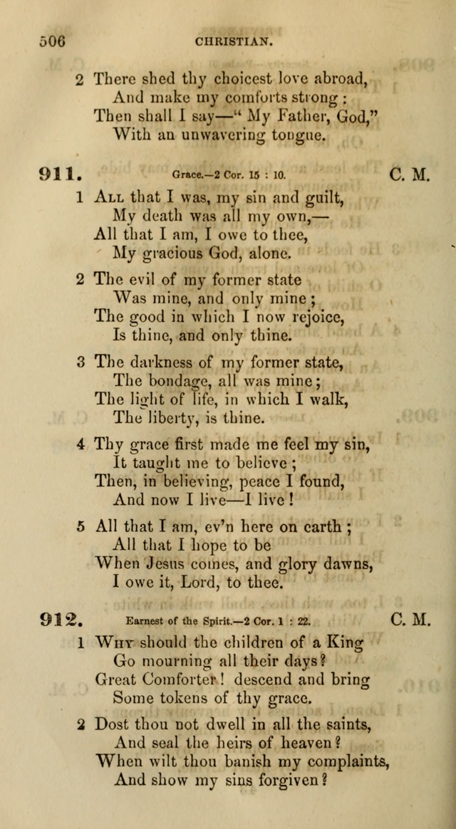 Songs for the Sanctuary; or, Psalms and Hymns for Christian Worship (Words only) page 506