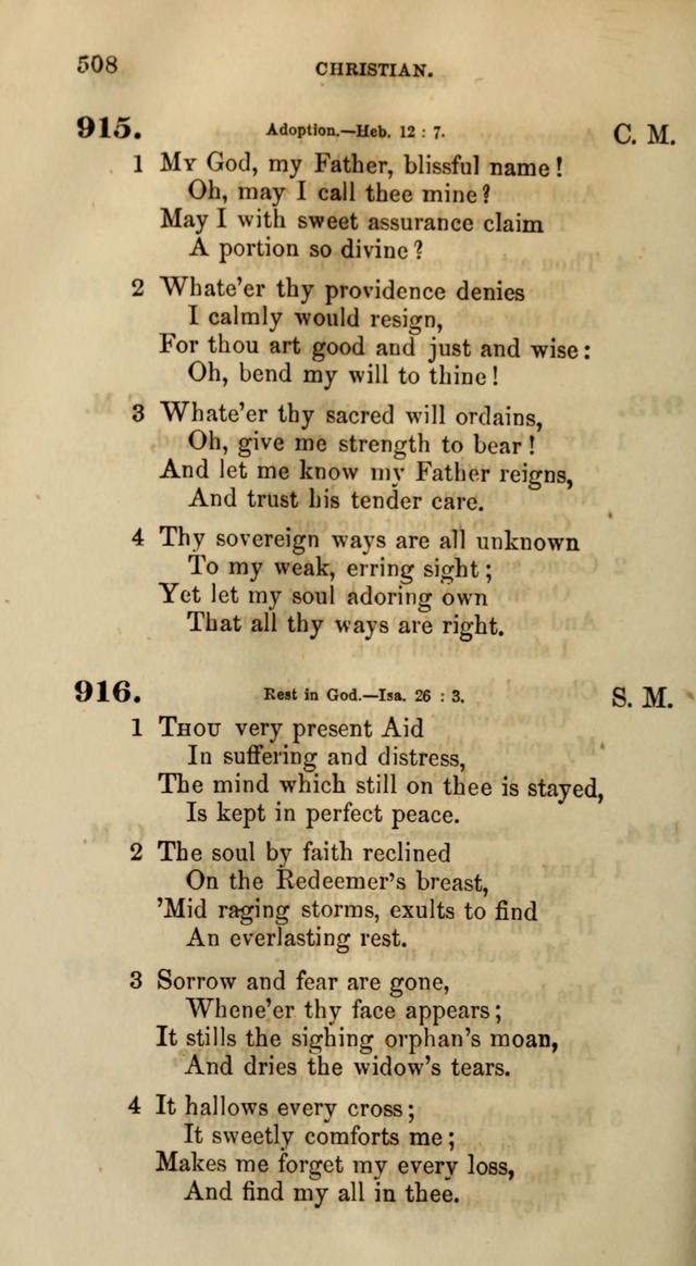 Songs for the Sanctuary; or, Psalms and Hymns for Christian Worship (Words only) page 508