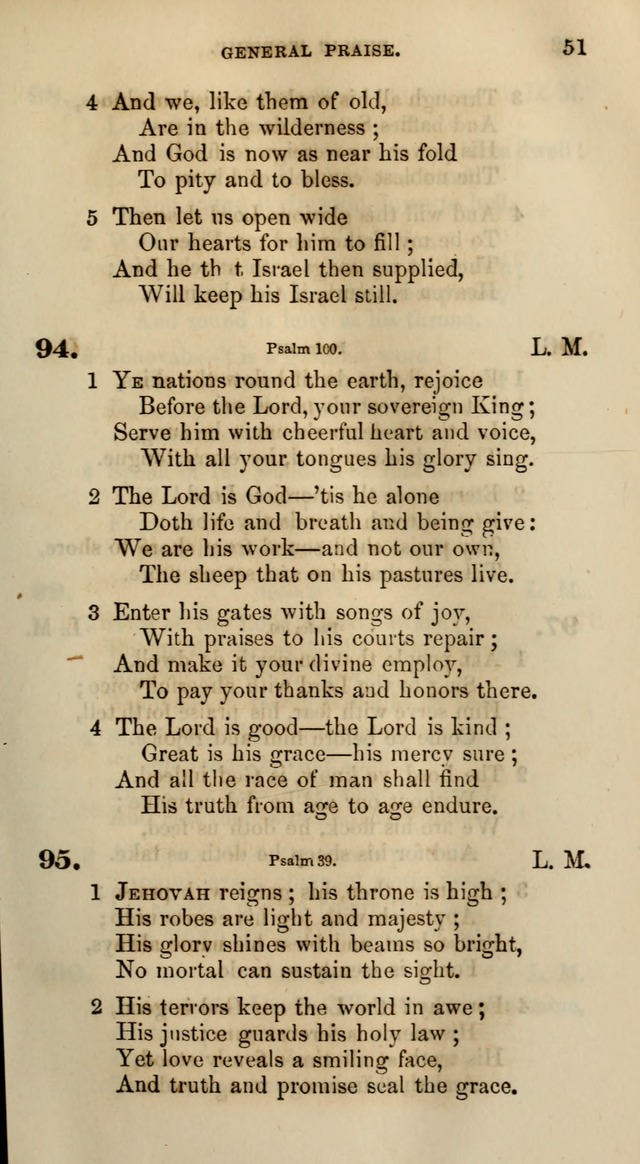 Songs for the Sanctuary; or, Psalms and Hymns for Christian Worship (Words only) page 51