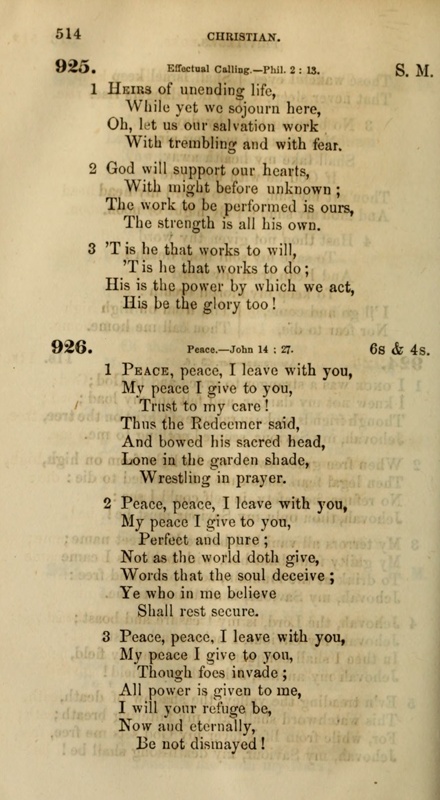 Songs for the Sanctuary; or, Psalms and Hymns for Christian Worship (Words only) page 514