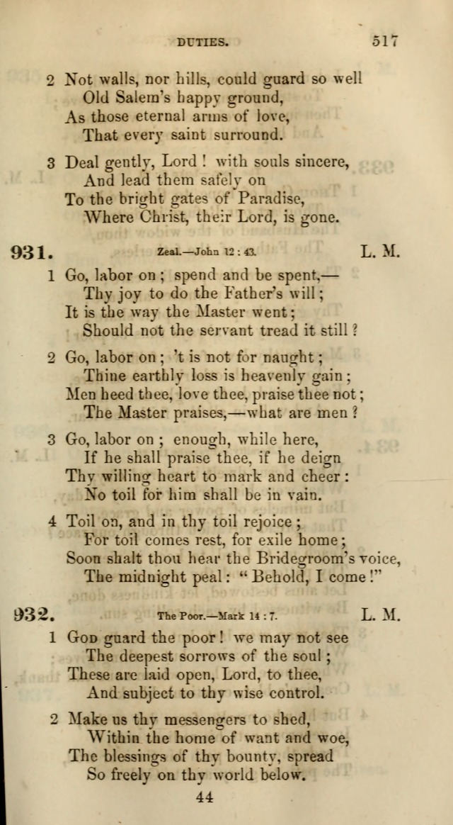 Songs for the Sanctuary; or, Psalms and Hymns for Christian Worship (Words only) page 517