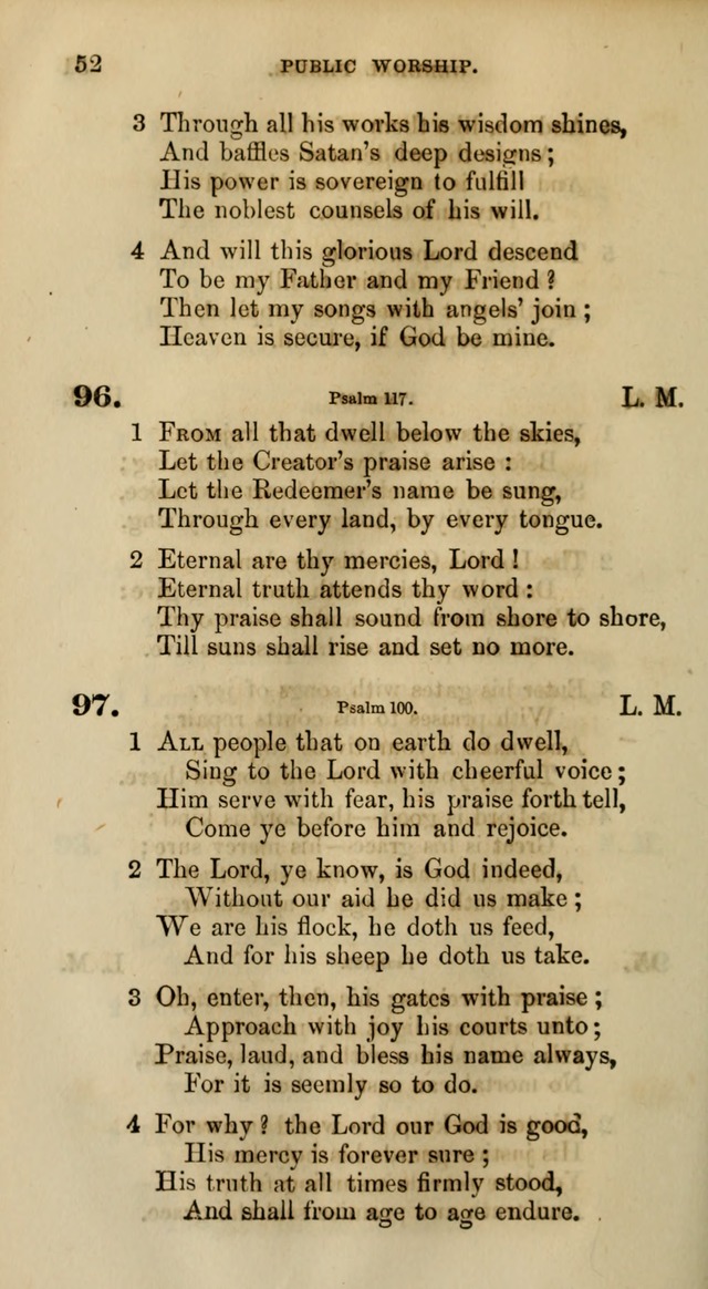 Songs for the Sanctuary; or, Psalms and Hymns for Christian Worship (Words only) page 52