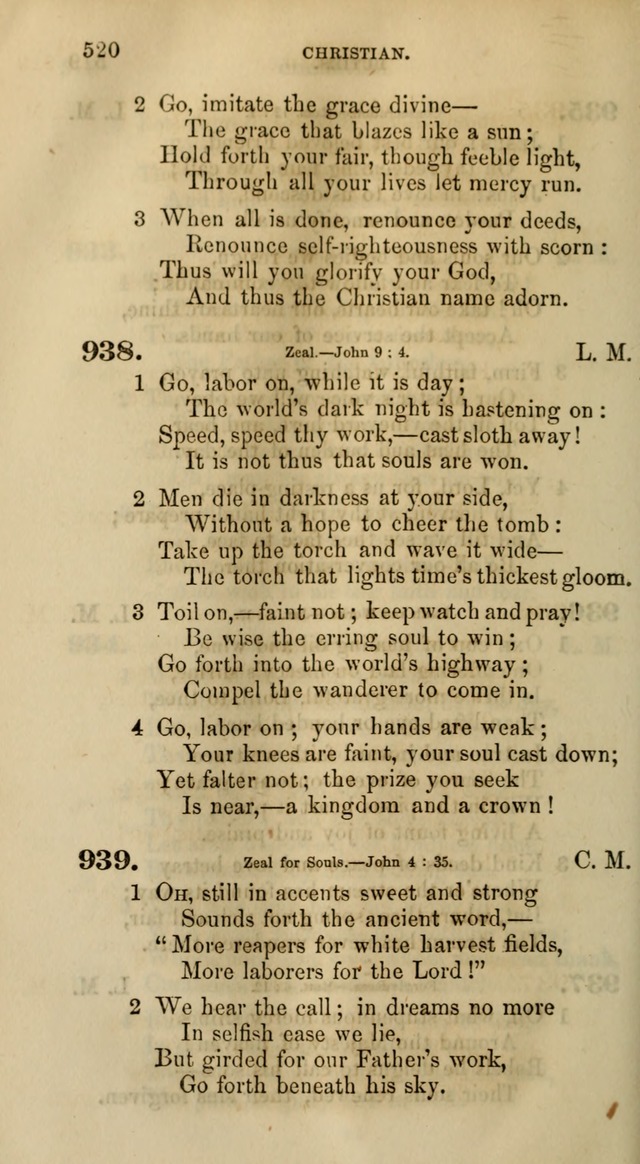 Songs for the Sanctuary; or, Psalms and Hymns for Christian Worship (Words only) page 520