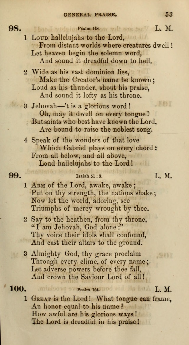 Songs for the Sanctuary; or, Psalms and Hymns for Christian Worship (Words only) page 53