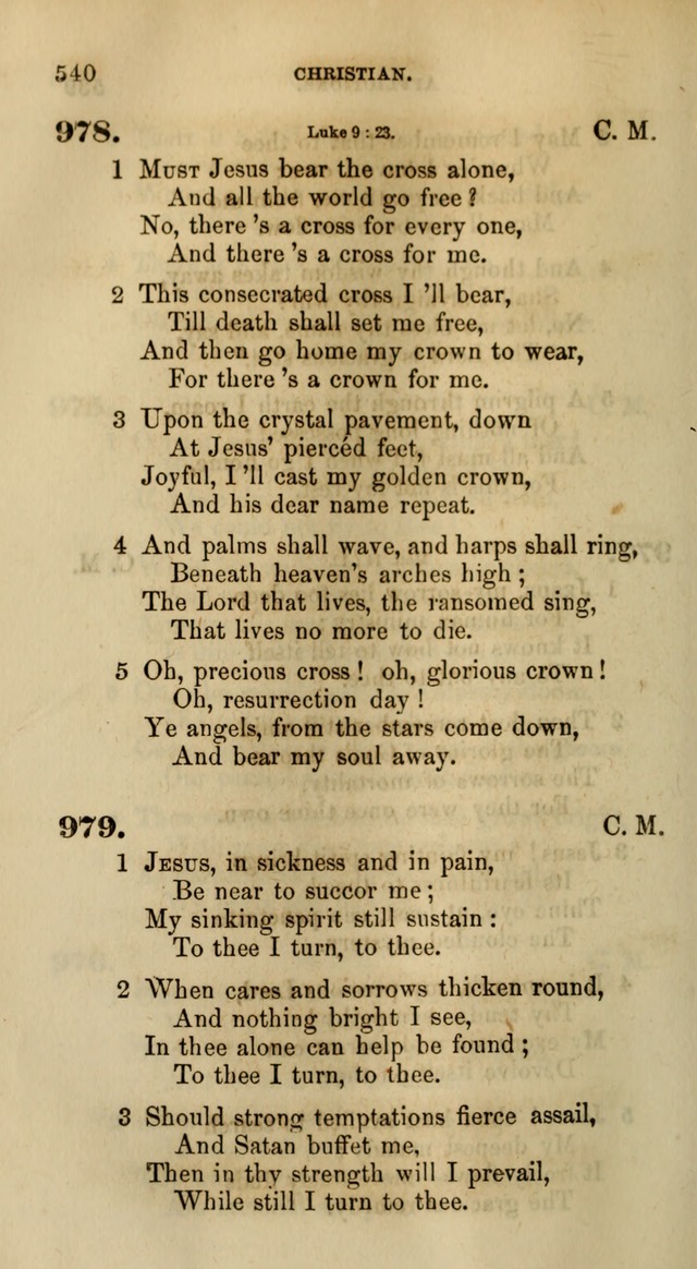 Songs for the Sanctuary; or, Psalms and Hymns for Christian Worship (Words only) page 540