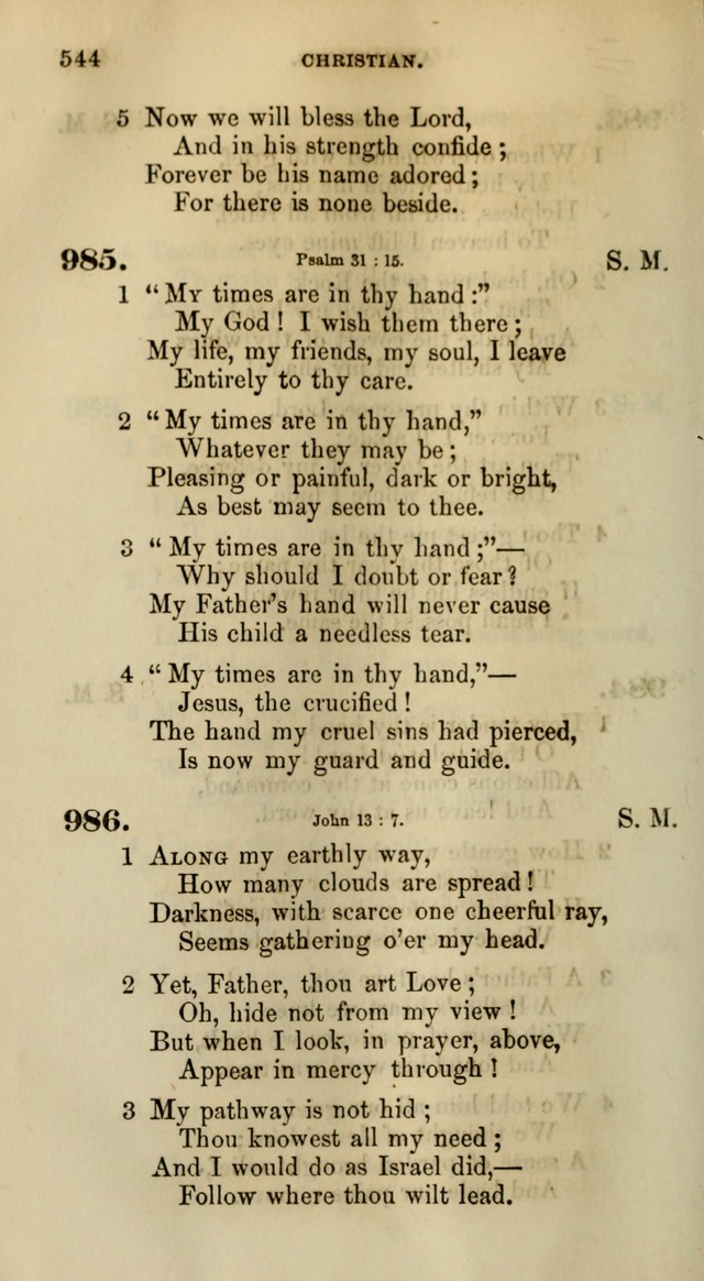 Songs for the Sanctuary; or, Psalms and Hymns for Christian Worship (Words only) page 544