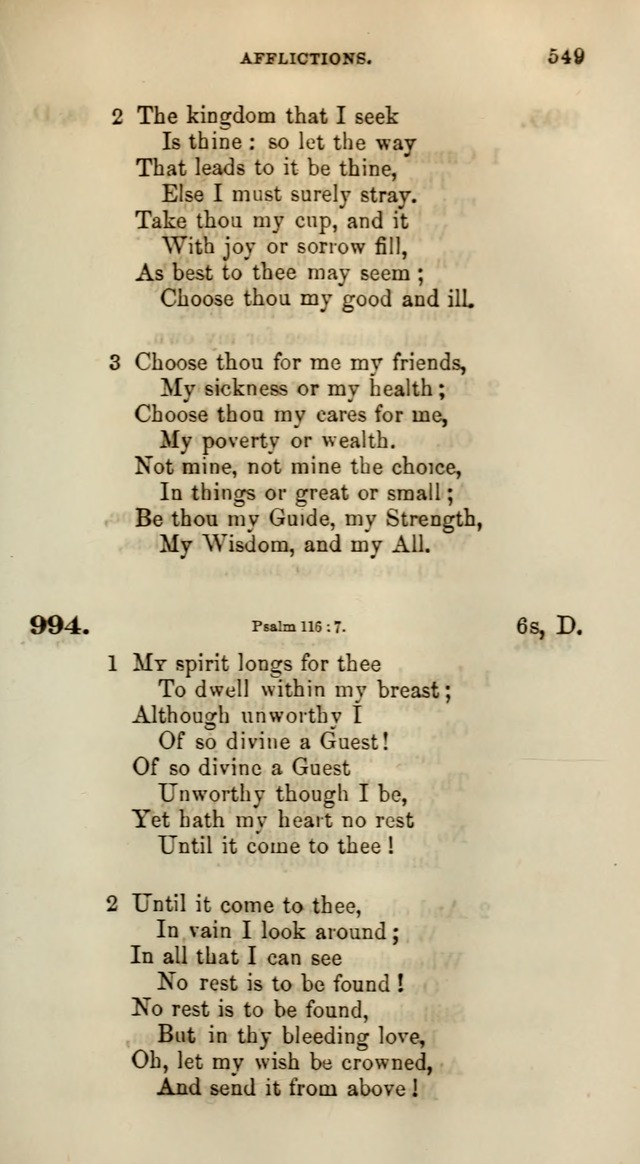 Songs for the Sanctuary; or, Psalms and Hymns for Christian Worship (Words only) page 549