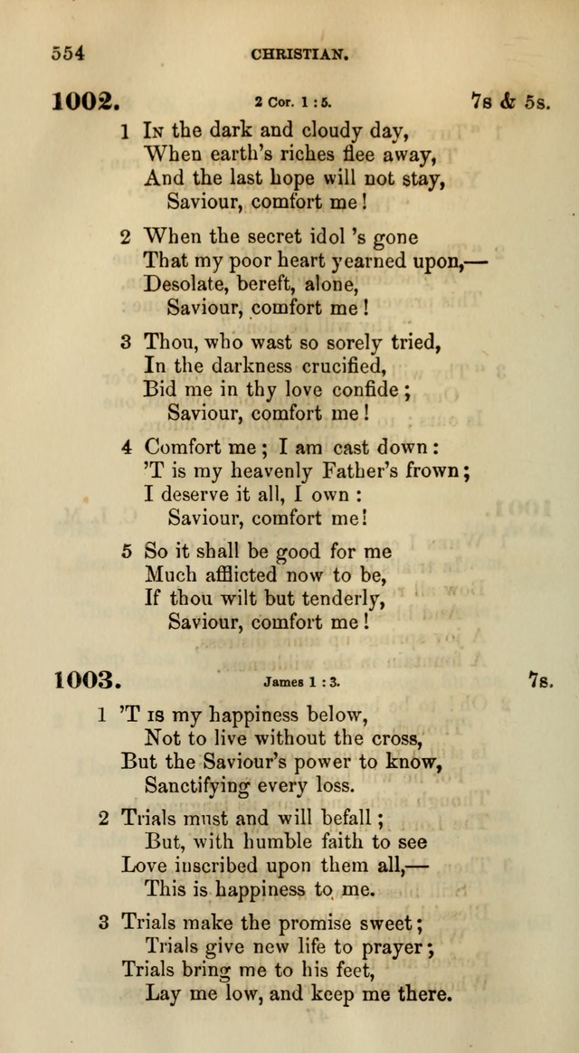 Songs for the Sanctuary; or, Psalms and Hymns for Christian Worship (Words only) page 554