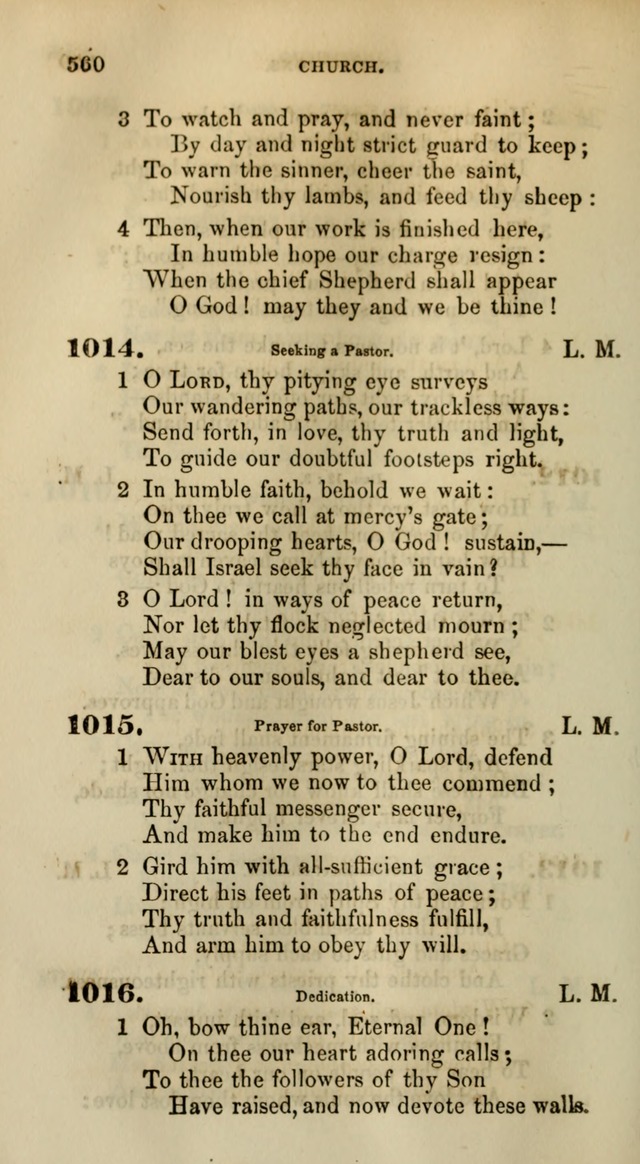 Songs for the Sanctuary; or, Psalms and Hymns for Christian Worship (Words only) page 560