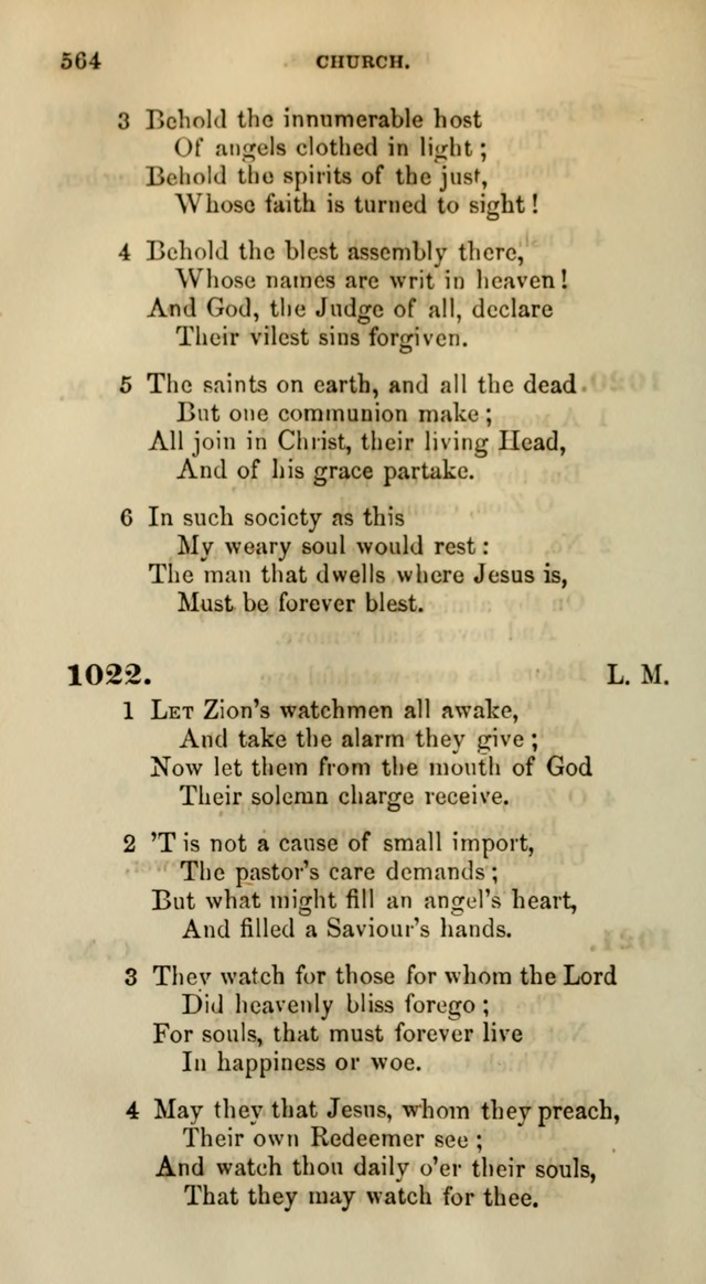 Songs for the Sanctuary; or, Psalms and Hymns for Christian Worship (Words only) page 564