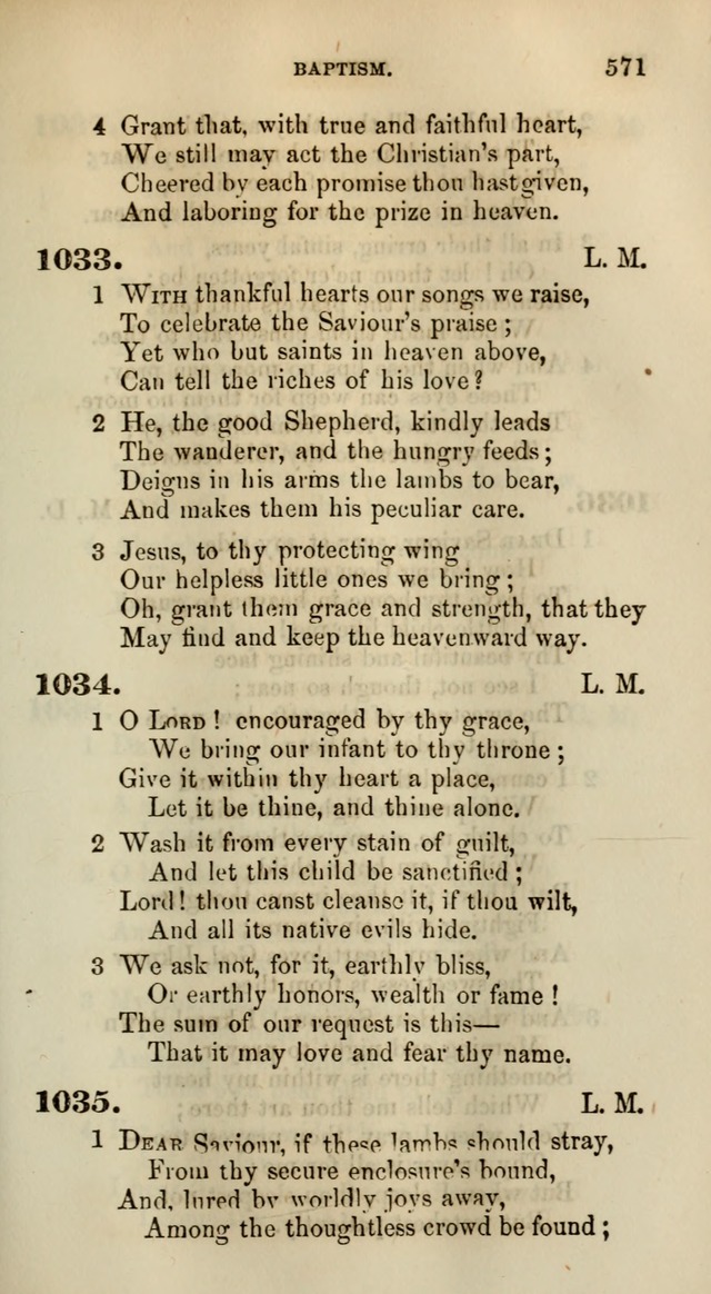 Songs for the Sanctuary; or, Psalms and Hymns for Christian Worship (Words only) page 571