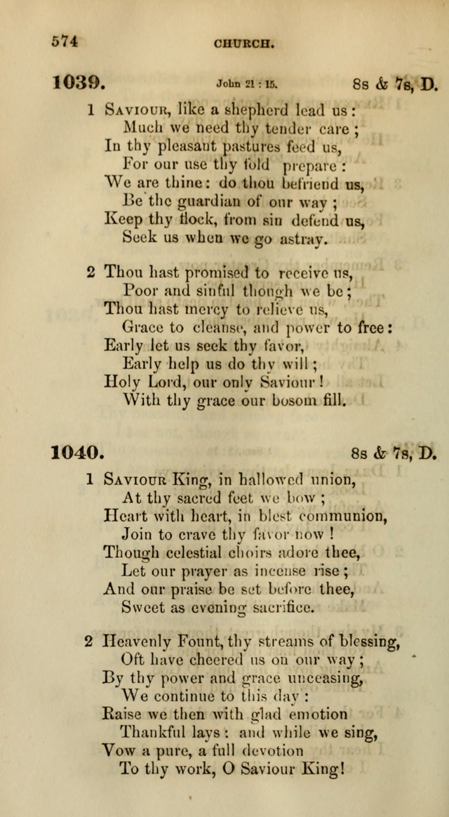 Songs for the Sanctuary; or, Psalms and Hymns for Christian Worship (Words only) page 574