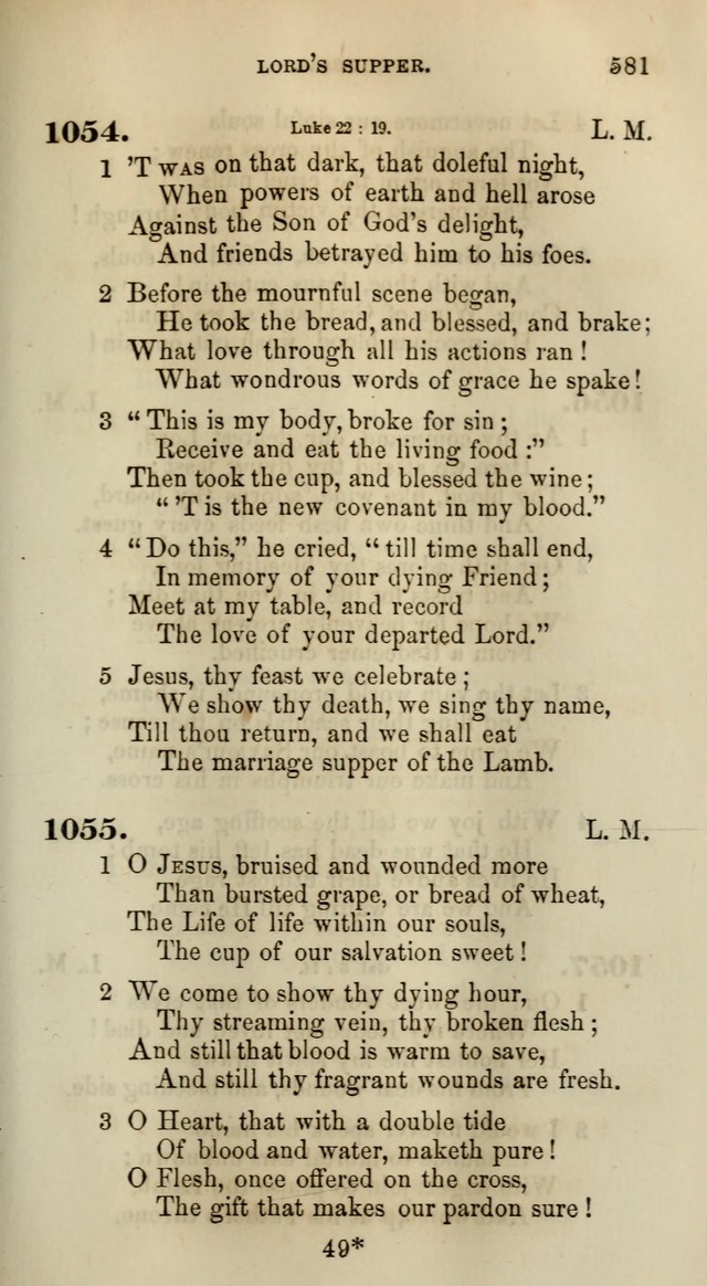 Songs for the Sanctuary; or, Psalms and Hymns for Christian Worship (Words only) page 581