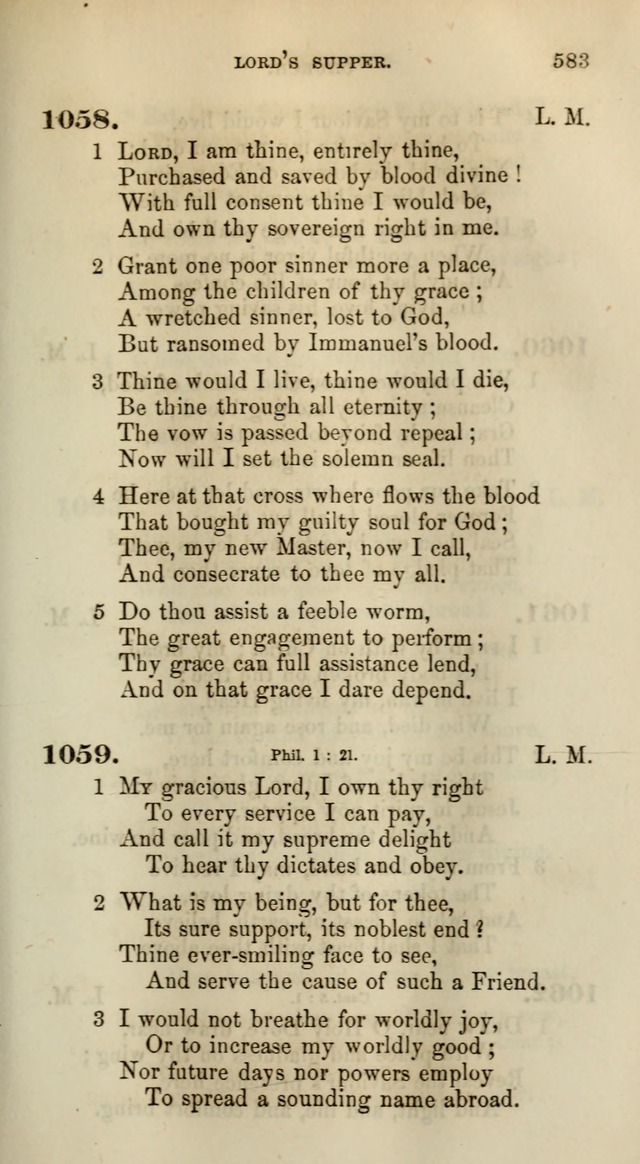 Songs for the Sanctuary; or, Psalms and Hymns for Christian Worship (Words only) page 583