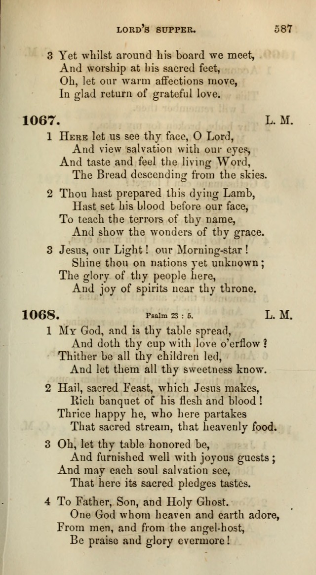 Songs for the Sanctuary; or, Psalms and Hymns for Christian Worship (Words only) page 587