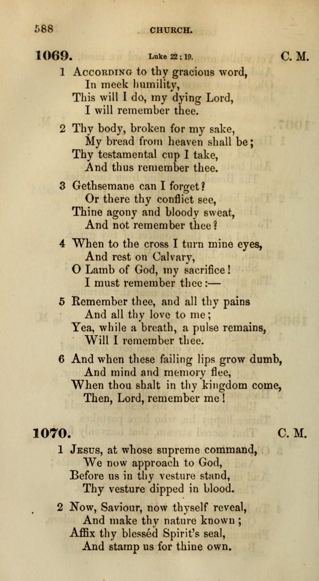 Songs for the Sanctuary; or, Psalms and Hymns for Christian Worship (Words only) page 588