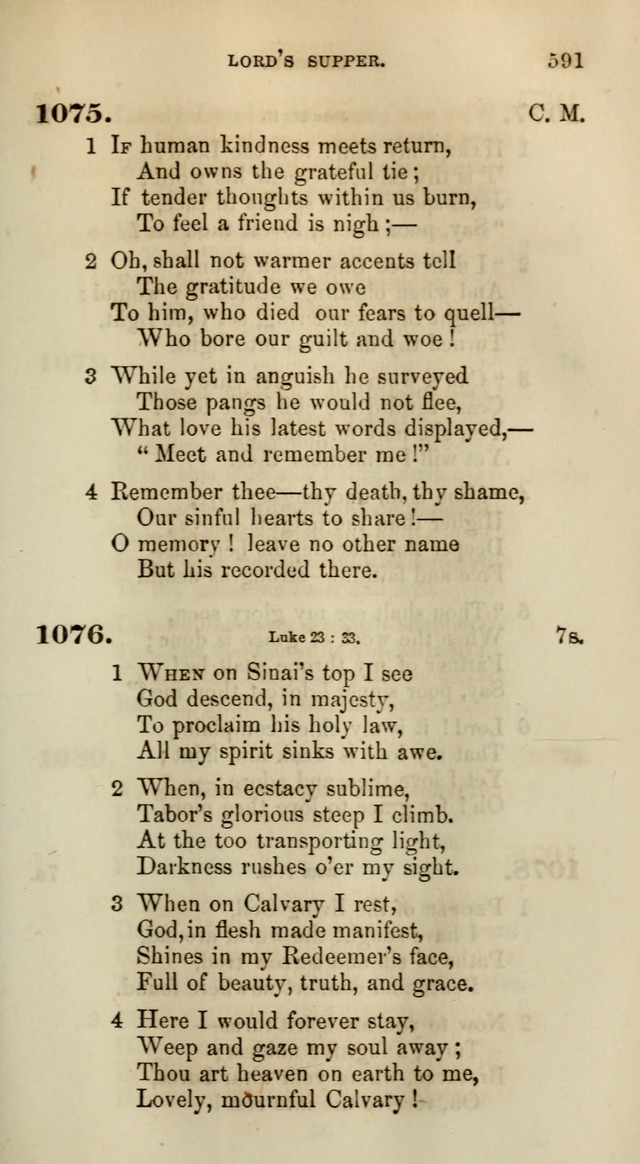 Songs for the Sanctuary; or, Psalms and Hymns for Christian Worship (Words only) page 591