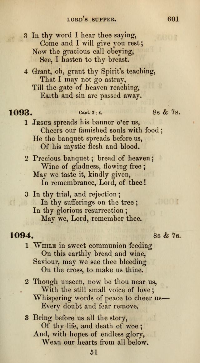 Songs for the Sanctuary; or, Psalms and Hymns for Christian Worship (Words only) page 601