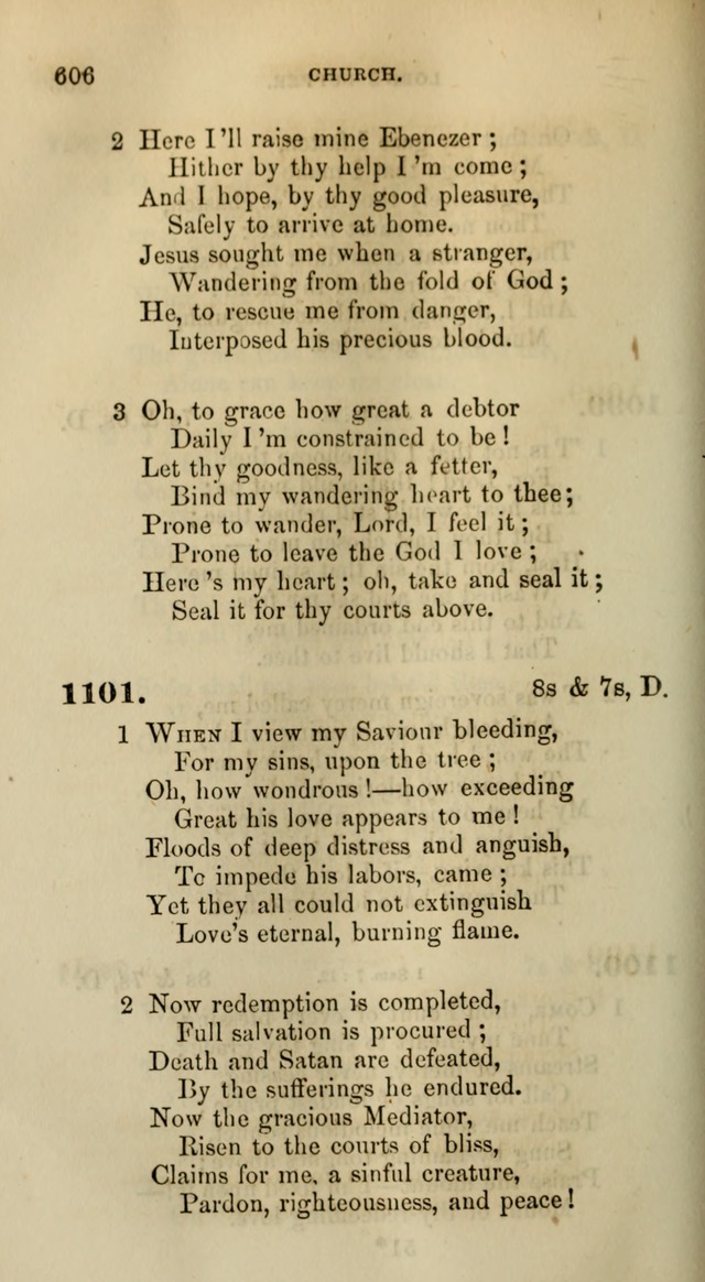 Songs for the Sanctuary; or, Psalms and Hymns for Christian Worship (Words only) page 606