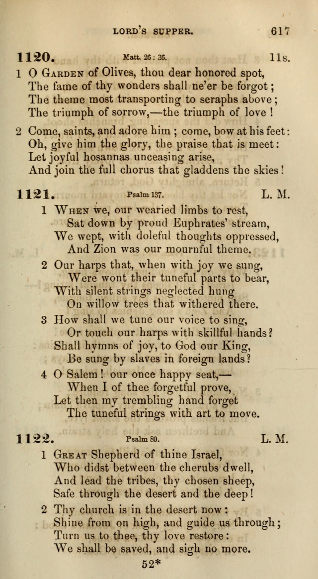 Songs for the Sanctuary; or, Psalms and Hymns for Christian Worship (Words only) page 617