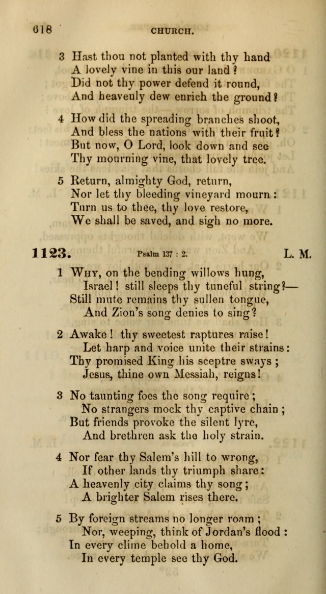 Songs for the Sanctuary; or, Psalms and Hymns for Christian Worship (Words only) page 618