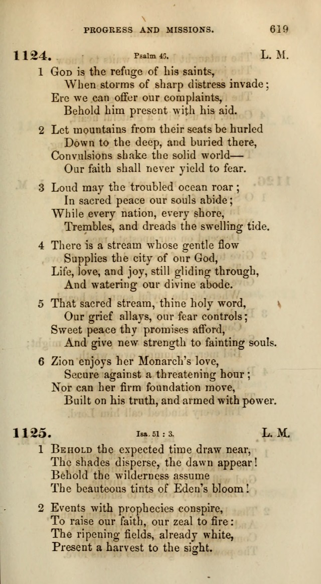 Songs for the Sanctuary; or, Psalms and Hymns for Christian Worship (Words only) page 619