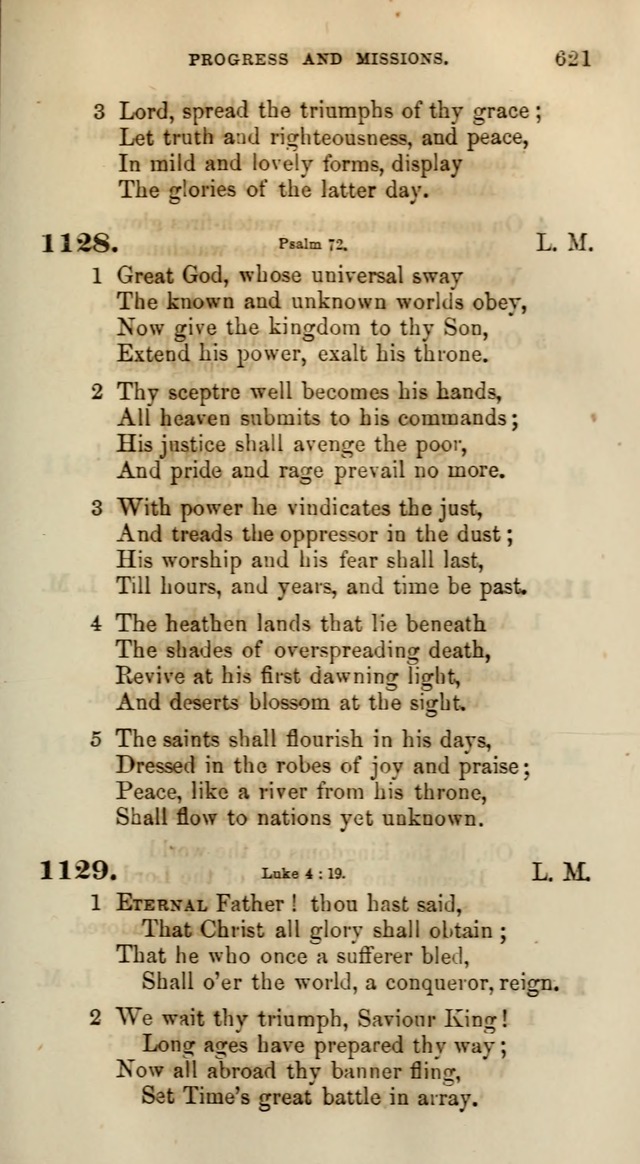 Songs for the Sanctuary; or, Psalms and Hymns for Christian Worship (Words only) page 621