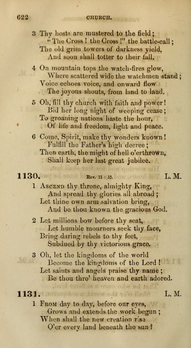 Songs for the Sanctuary; or, Psalms and Hymns for Christian Worship (Words only) page 622