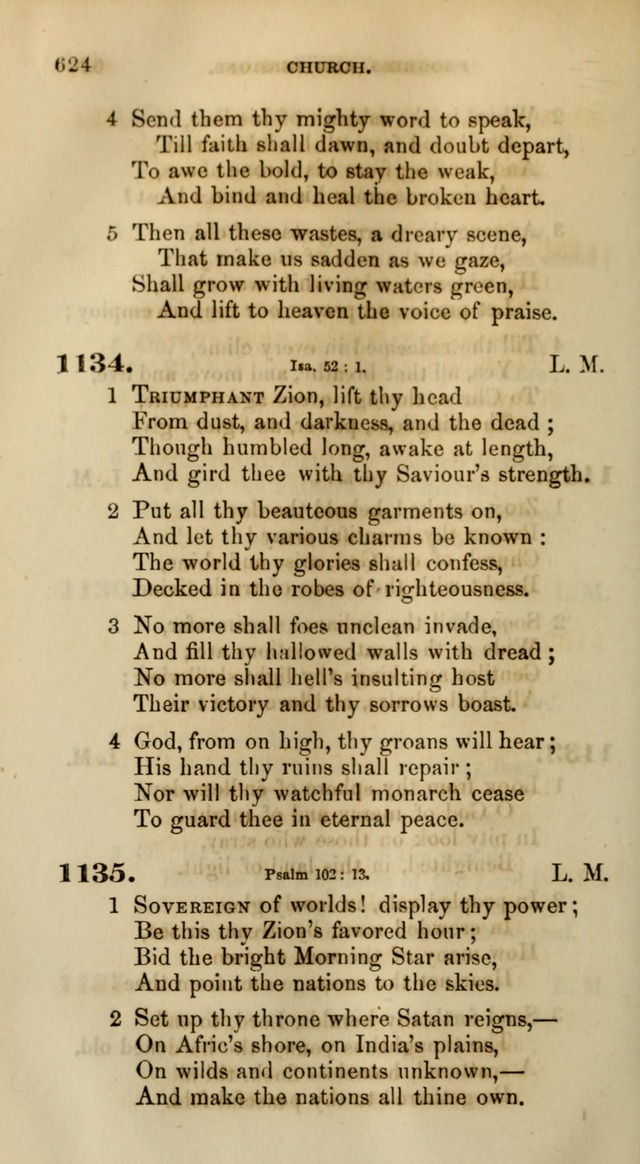 Songs for the Sanctuary; or, Psalms and Hymns for Christian Worship (Words only) page 624