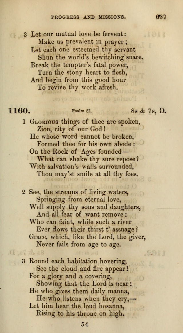 Songs for the Sanctuary; or, Psalms and Hymns for Christian Worship (Words only) page 637