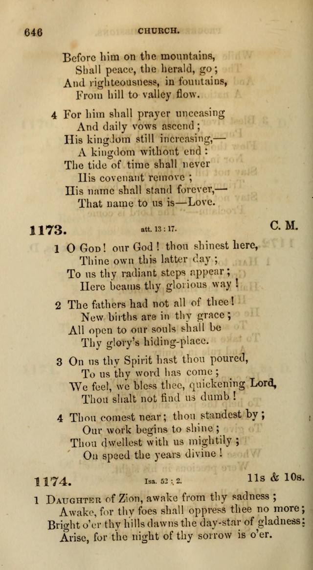 Songs for the Sanctuary; or, Psalms and Hymns for Christian Worship (Words only) page 646