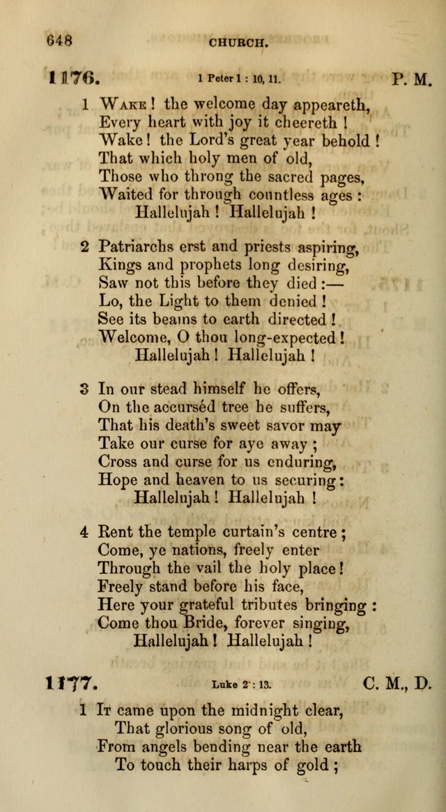 Songs for the Sanctuary; or, Psalms and Hymns for Christian Worship (Words only) page 648