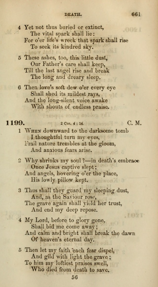 Songs for the Sanctuary; or, Psalms and Hymns for Christian Worship (Words only) page 661