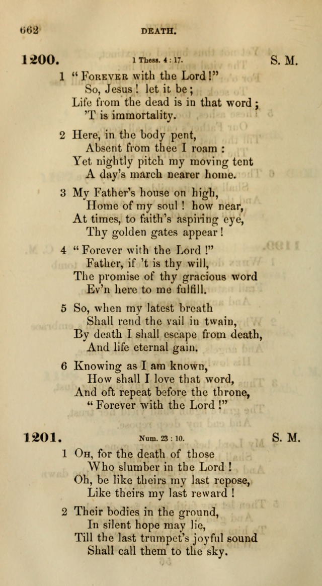 Songs for the Sanctuary; or, Psalms and Hymns for Christian Worship (Words only) page 662