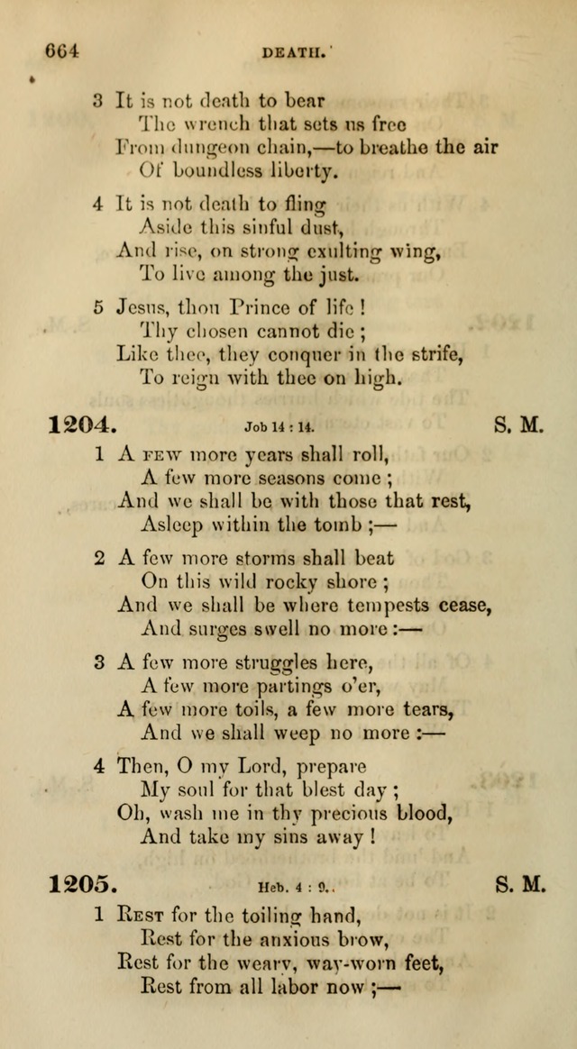 Songs for the Sanctuary; or, Psalms and Hymns for Christian Worship (Words only) page 664