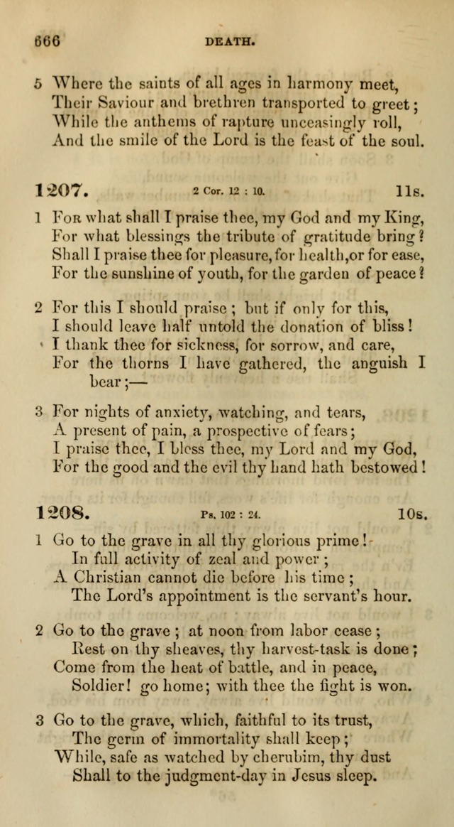 Songs for the Sanctuary; or, Psalms and Hymns for Christian Worship (Words only) page 666