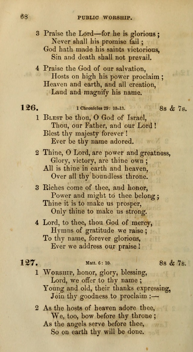 Songs for the Sanctuary; or, Psalms and Hymns for Christian Worship (Words only) page 68