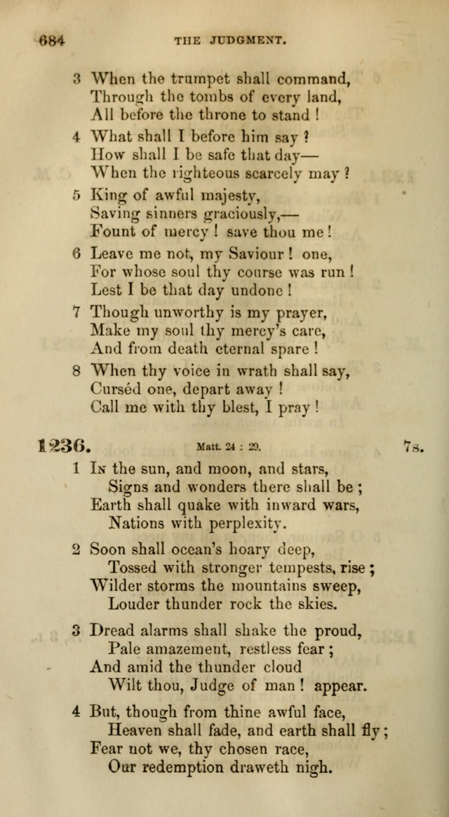 Songs for the Sanctuary; or, Psalms and Hymns for Christian Worship (Words only) page 684