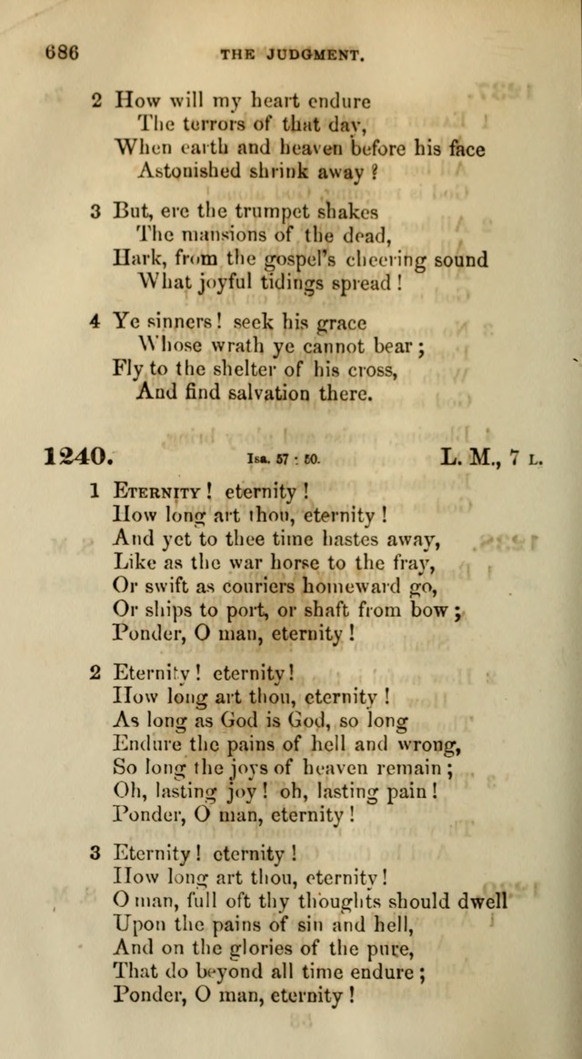 Songs for the Sanctuary; or, Psalms and Hymns for Christian Worship (Words only) page 686