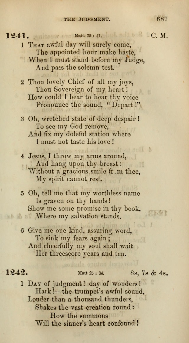 Songs for the Sanctuary; or, Psalms and Hymns for Christian Worship (Words only) page 687