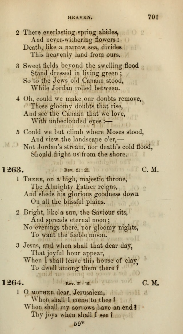 Songs for the Sanctuary; or, Psalms and Hymns for Christian Worship (Words only) page 701