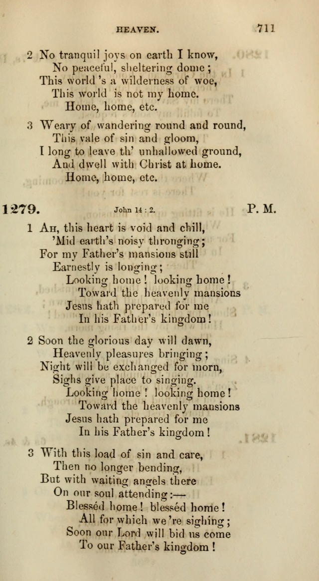 Songs for the Sanctuary; or, Psalms and Hymns for Christian Worship (Words only) page 711