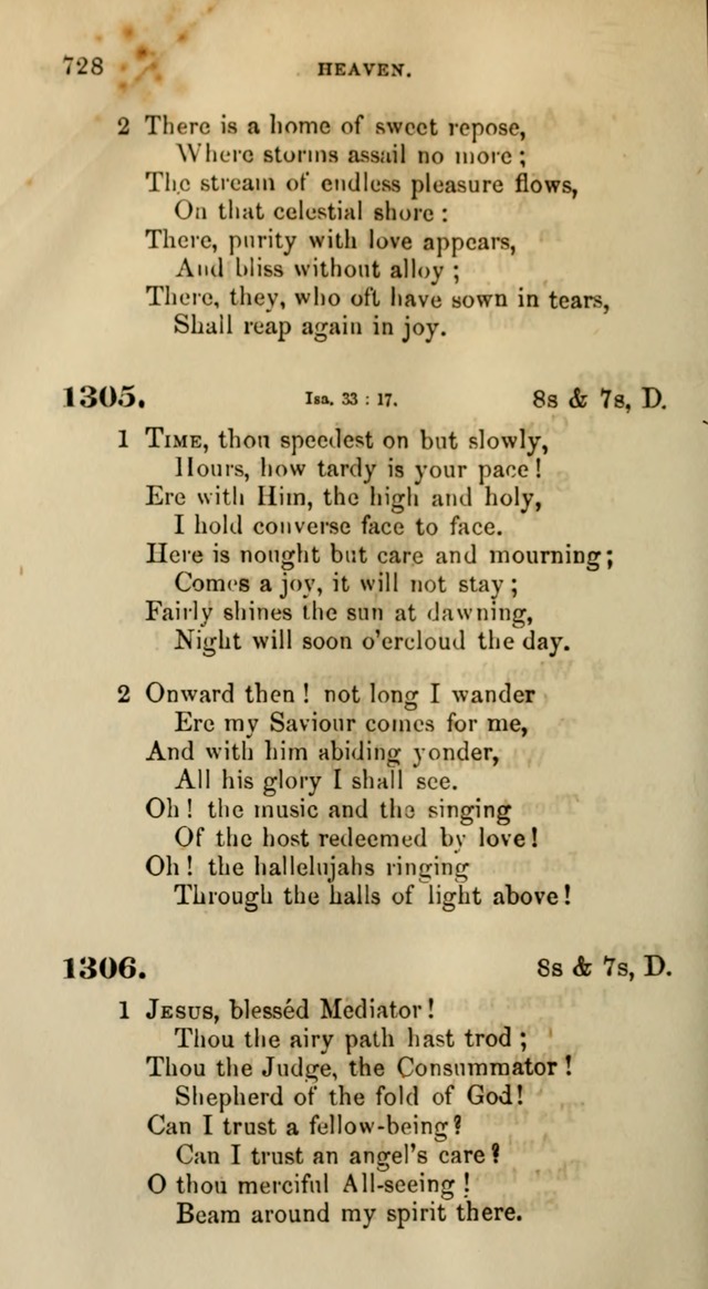 Songs for the Sanctuary; or, Psalms and Hymns for Christian Worship (Words only) page 728