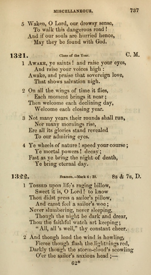 Songs for the Sanctuary; or, Psalms and Hymns for Christian Worship (Words only) page 737